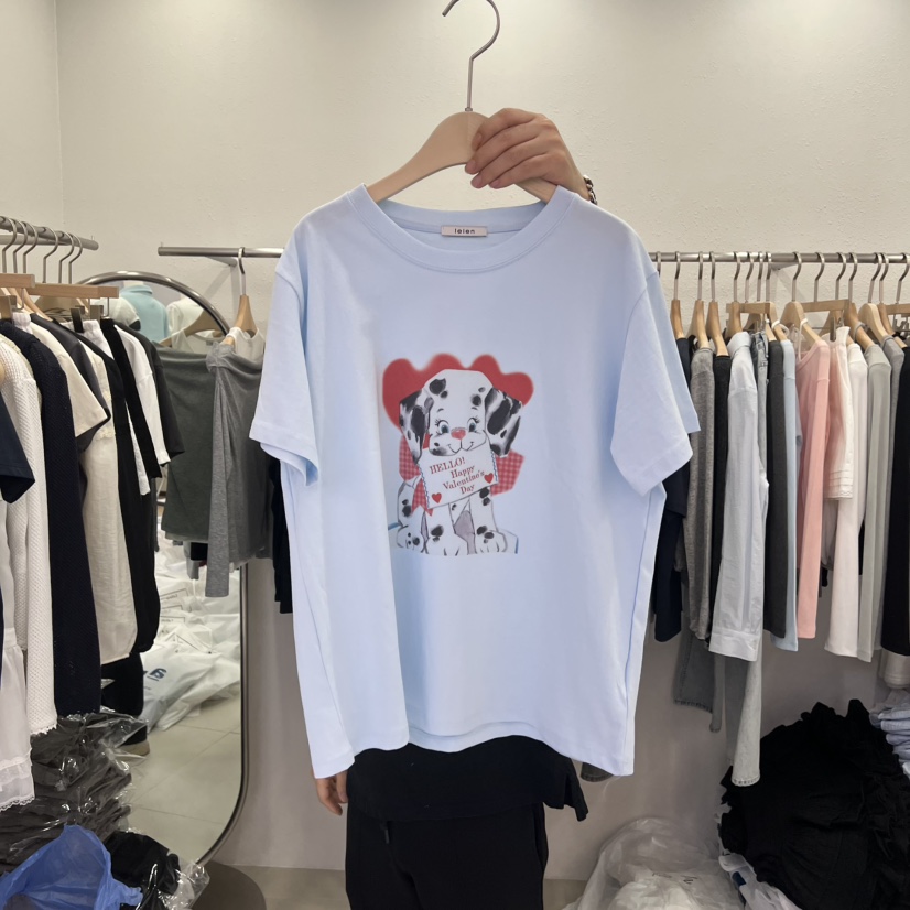 LELEN韓國代購女士新款休閑熱賣職業26春夏時尚推薦人氣T恤LELENT恤圖色3