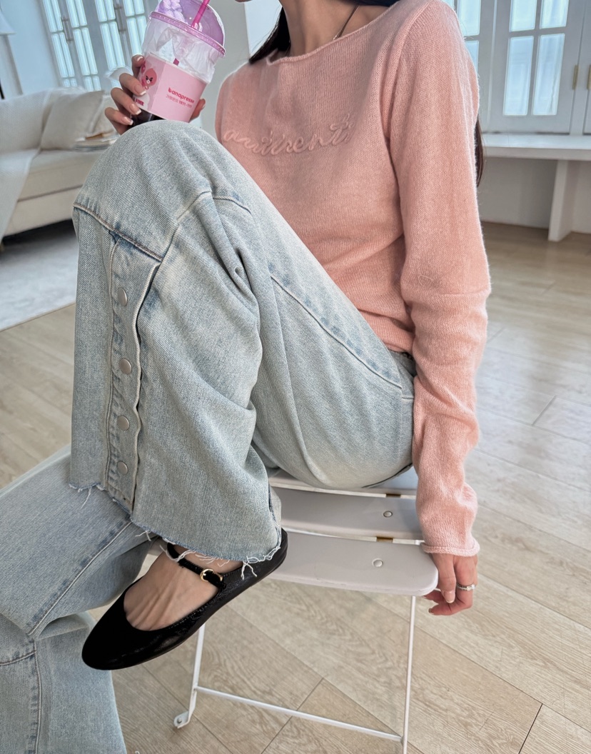 LUMIPLE東大門代購女裝新款休閑真品職業26春夏推薦牛仔褲LUMIPLE牛仔褲