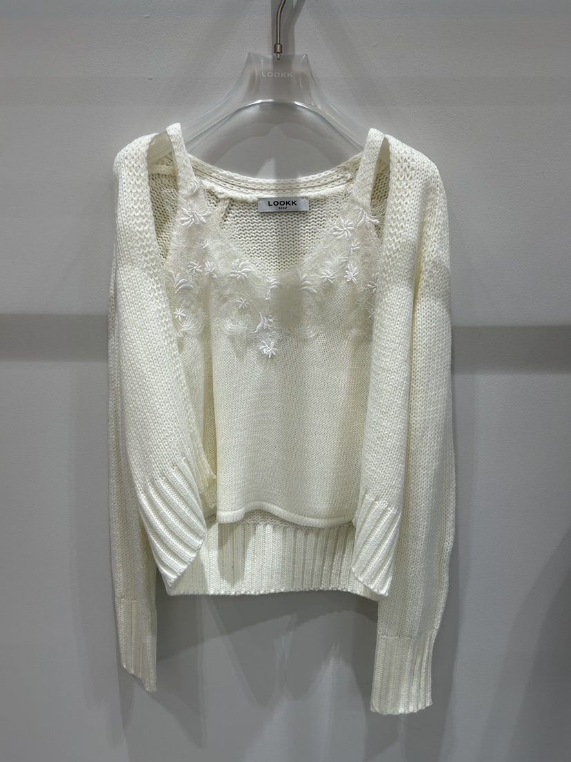 LOOKK/MIMME韓國直郵女裝新款職業26春夏針織衫不含內搭LOOKK/MIMME針織衫圖色1