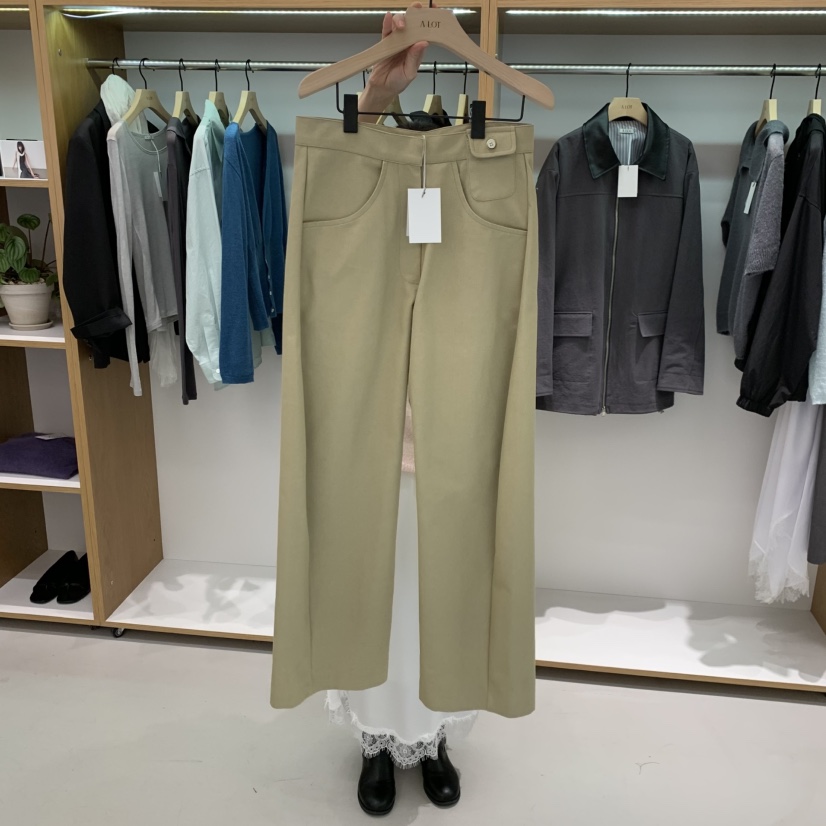 ALOT韓國代購女裝新品26春夏職業熱賣休閑人氣休閑褲口袋A LOT休閑褲圖色3