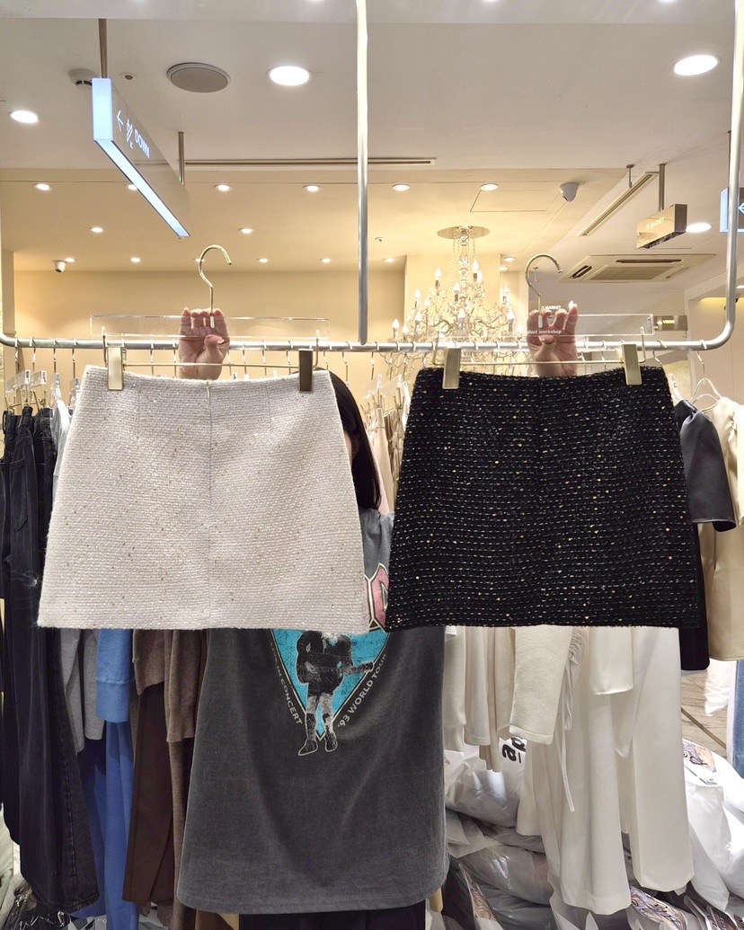 WORK SHOP韓國直郵女裝新款人氣推薦職業休閑26春夏短裙Work_shop短裙