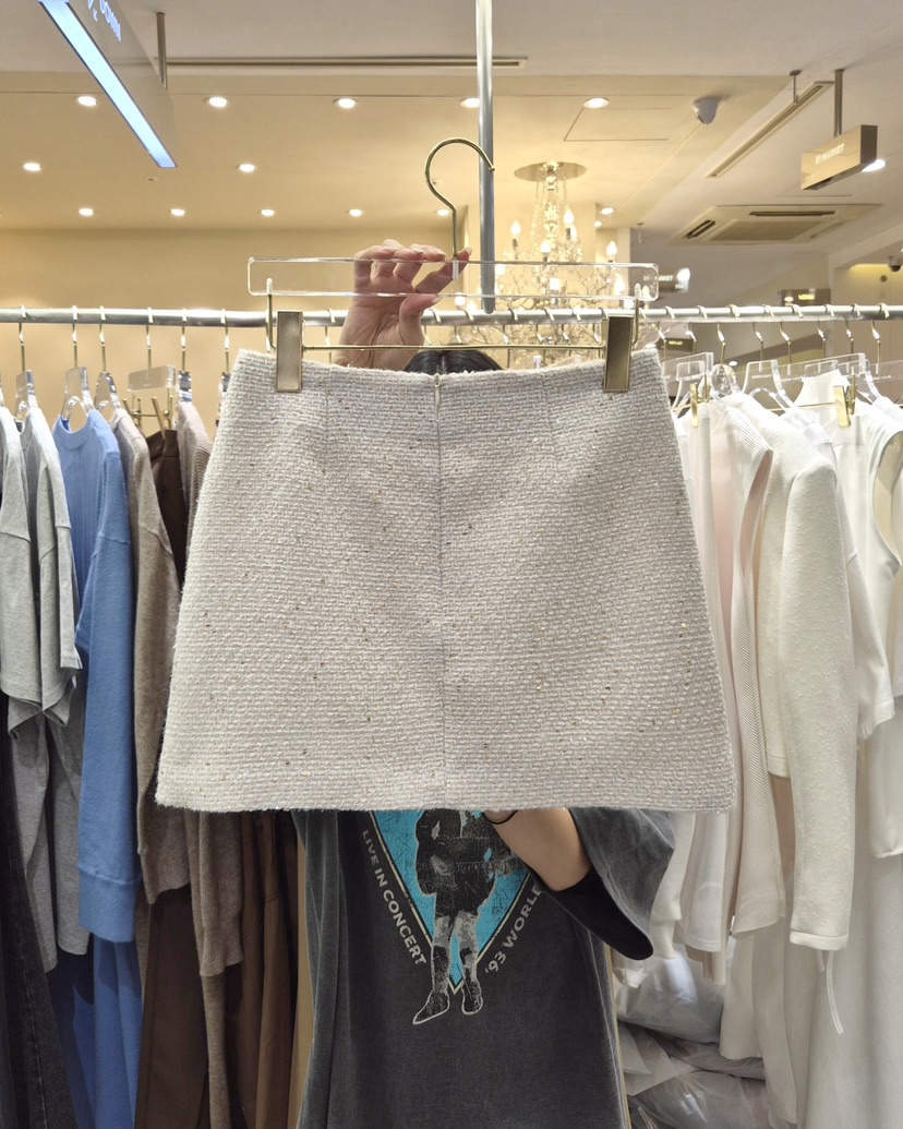 WORK SHOP韓國直郵女裝新款人氣推薦職業休閑26春夏短裙Work_shop短裙