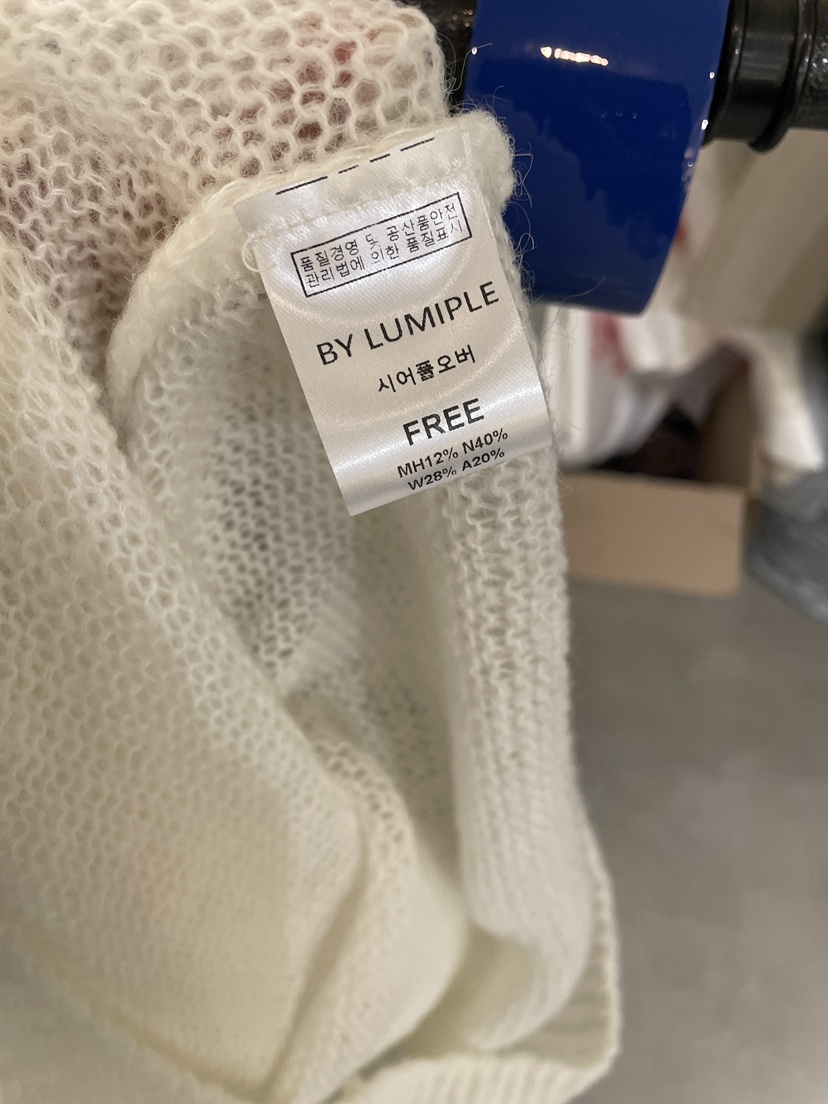 LUMIPLE東大門實拍女裝新款真品休閑人氣熱賣推薦針織衫透明LUMIPLE針織衫