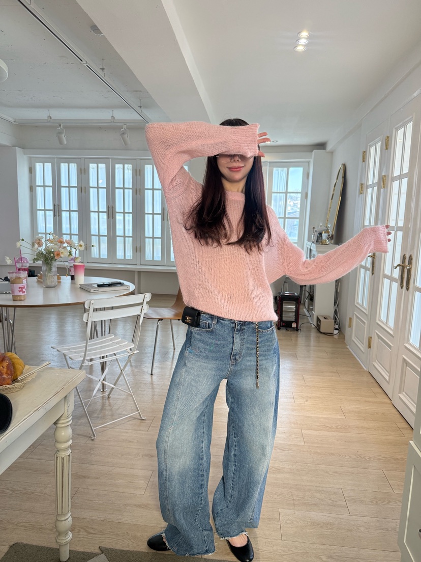 LUMIPLE東大門實拍女裝新款真品休閑人氣熱賣推薦針織衫透明LUMIPLE針織衫圖色2