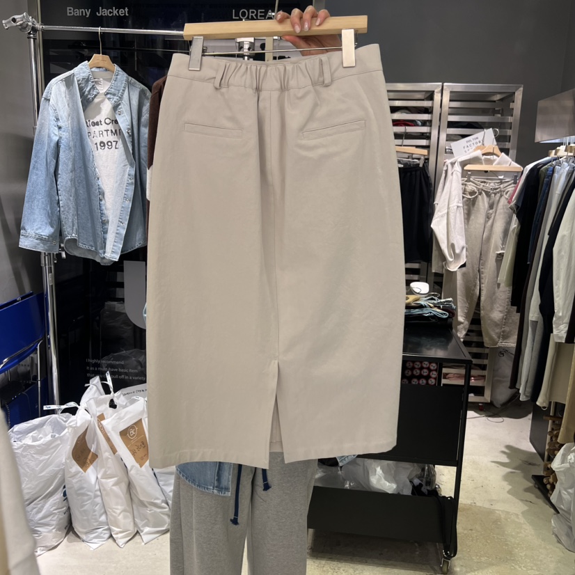 BANY ANCO韓國代購女士新品人氣26春夏真品半身裙中短裙棉BANY ANCO半身裙/中短裙