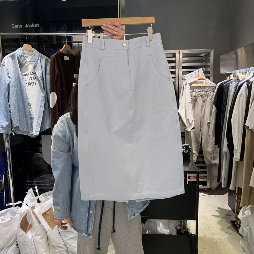 BANY ANCO韓國代購女士新品人氣26春夏真品半身裙中短裙棉BANY ANCO半身裙/中短裙圖色2