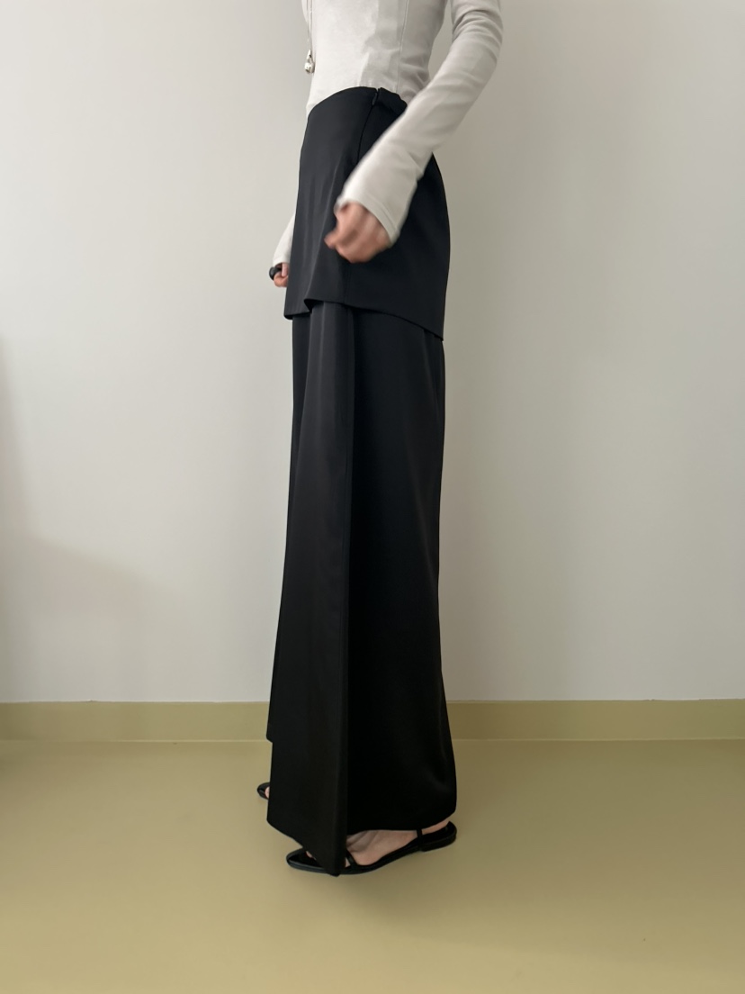 ME MO韓國直郵女裝新款推薦真品時尚職業熱賣26春夏長裙雙層ME MO長裙