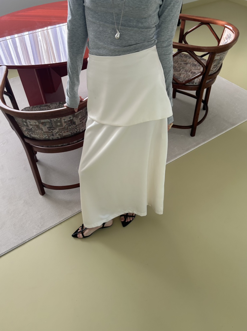 ME MO韓國直郵女裝新款推薦真品時尚職業熱賣26春夏長裙雙層ME MO長裙