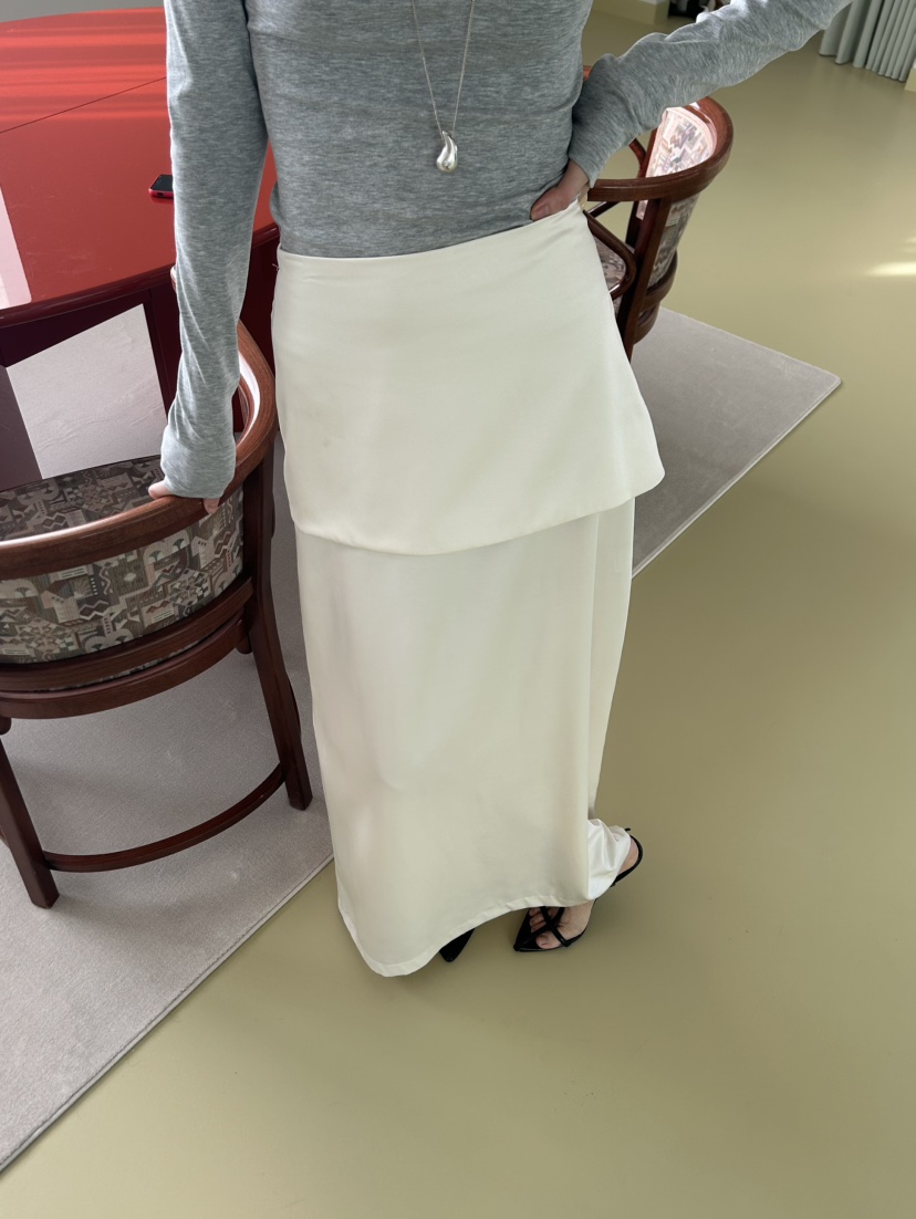 ME MO韓國直郵女裝新款推薦真品時尚職業熱賣26春夏長裙雙層ME MO長裙