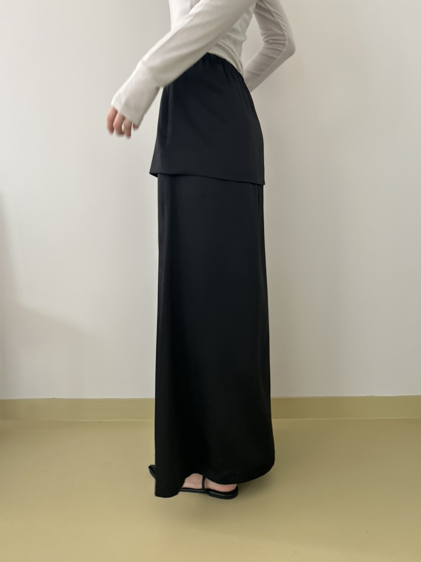 ME MO韓國直郵女裝新款推薦真品時尚職業熱賣26春夏長裙雙層ME MO長裙