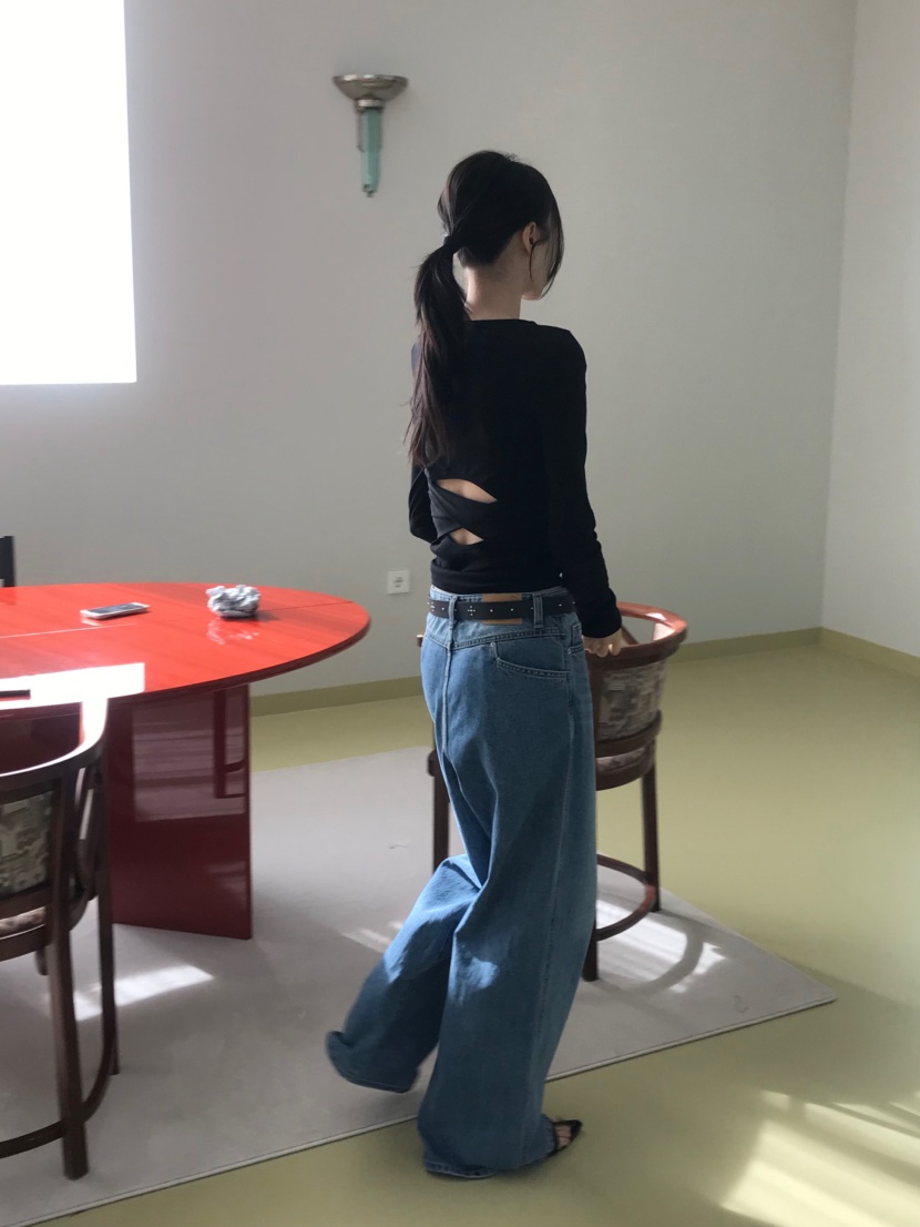 ME MO韓國直郵女士新品真品時尚職業人氣26春夏熱賣長袖T恤ME MO長袖T恤