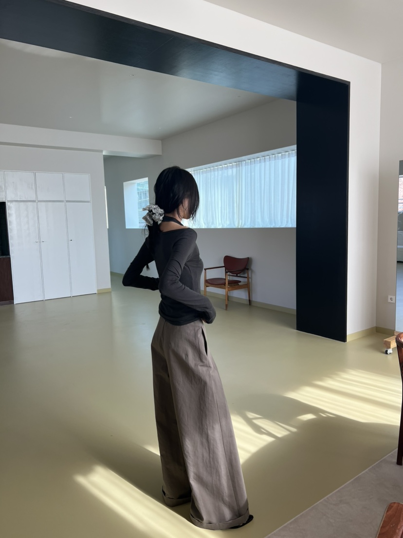 ME MO東大門直郵女士新品時尚26春夏休閑長袖T恤不含吊帶ME MO長袖T恤