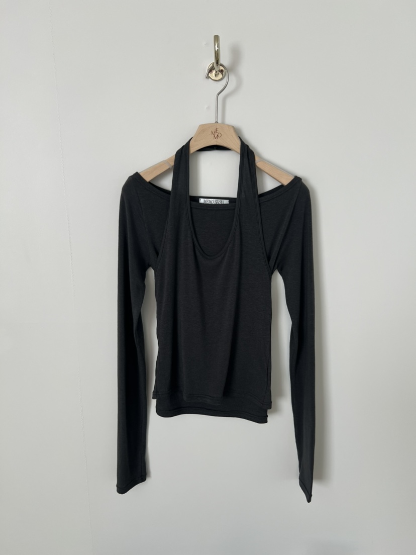 ME MO東大門直郵女士新品時尚26春夏休閑長袖T恤不含吊帶ME MO長袖T恤