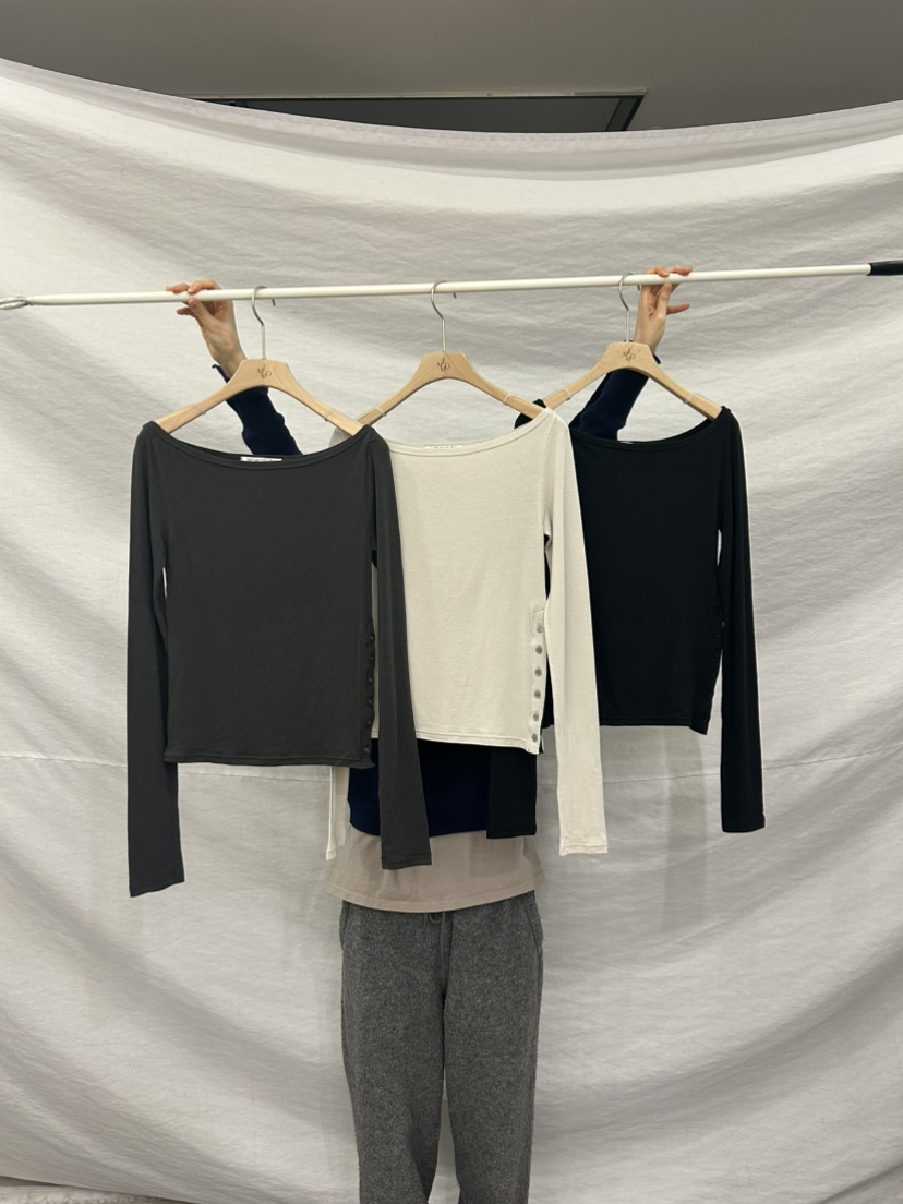 ME MO東大門直郵女士新品時尚26春夏休閑長袖T恤不含吊帶ME MO長袖T恤