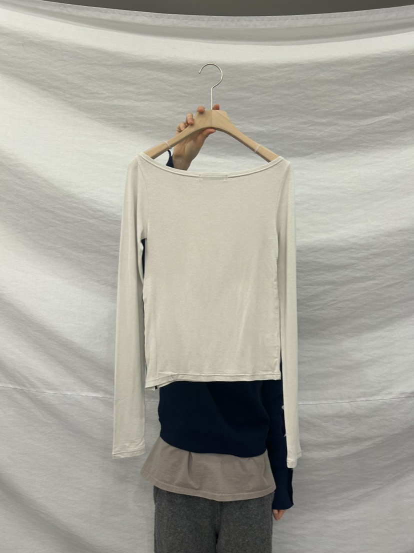 ME MO東大門直郵女士新品時尚26春夏休閑長袖T恤不含吊帶ME MO長袖T恤