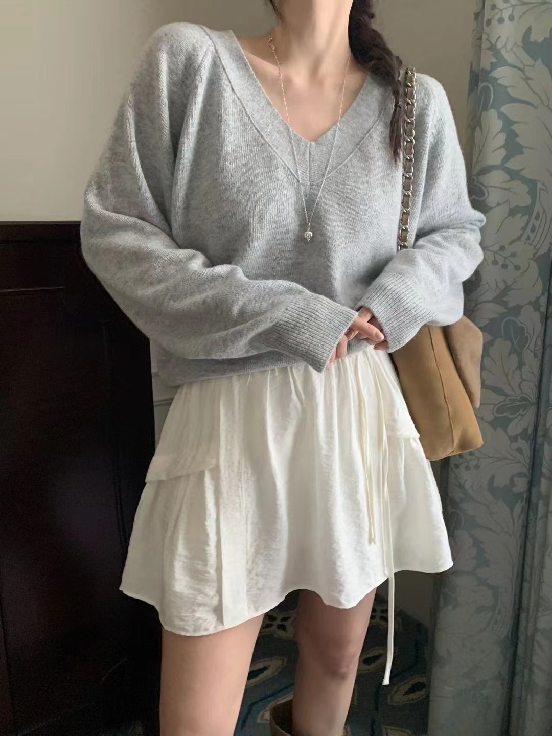 MELLOUNGE-멜라운지-T韓國代購女士新款26春夏真品針織衫MELLOUNGE-T針織衫圖色1