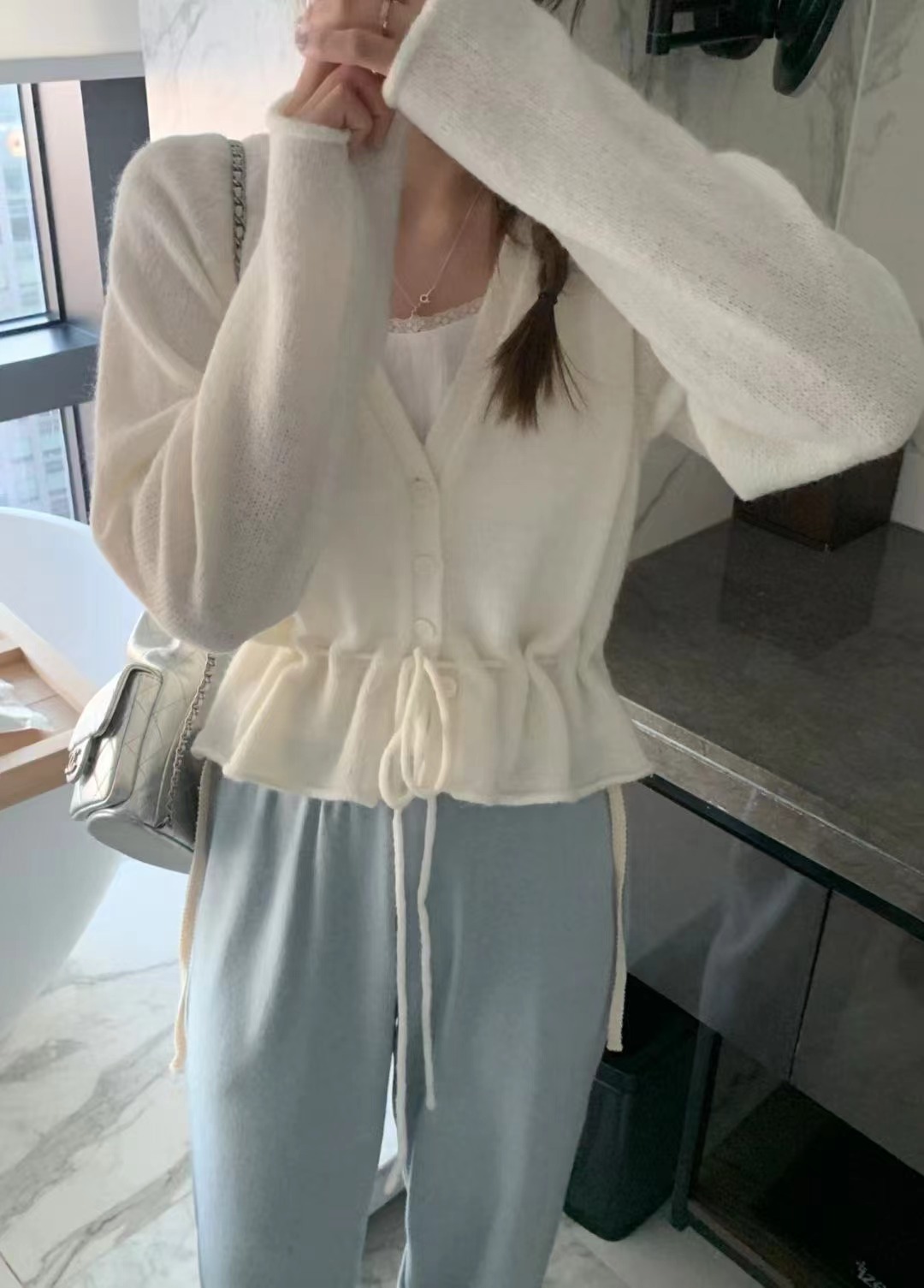 MELLOUNGE-멜라운지-T東大門代購女士新品時尚休閑針織衫MELLOUNGE-T針織衫