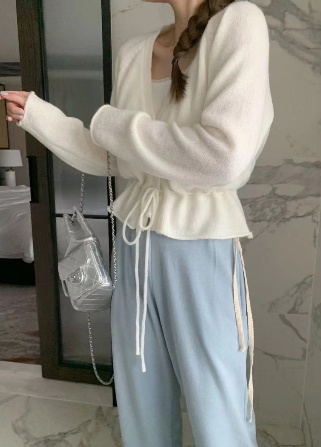 MELLOUNGE-멜라운지-T東大門代購女士新品時尚休閑針織衫MELLOUNGE-T針織衫