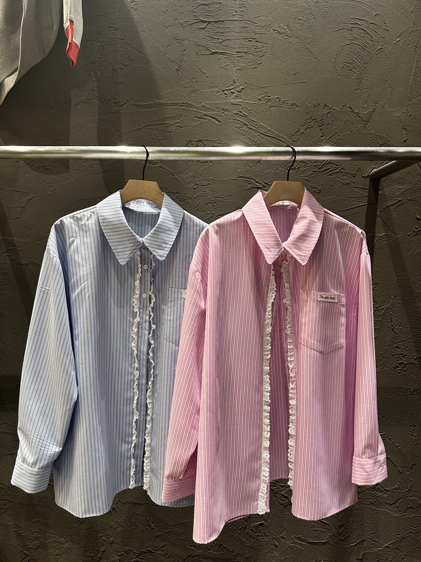 BLACK RIBBON-A東大門實拍女裝新品26春夏人氣襯衫蕾絲衫BLACK RIBBON-A襯衫/蕾絲衫