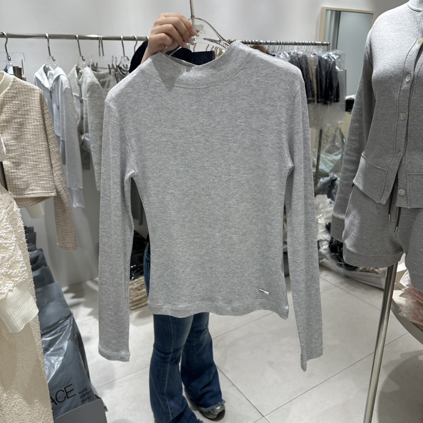 LAFFINE-P東大門實拍女士新款休閑人氣職業時尚長袖T恤羊毛LAFFINE-P長袖T恤圖色2