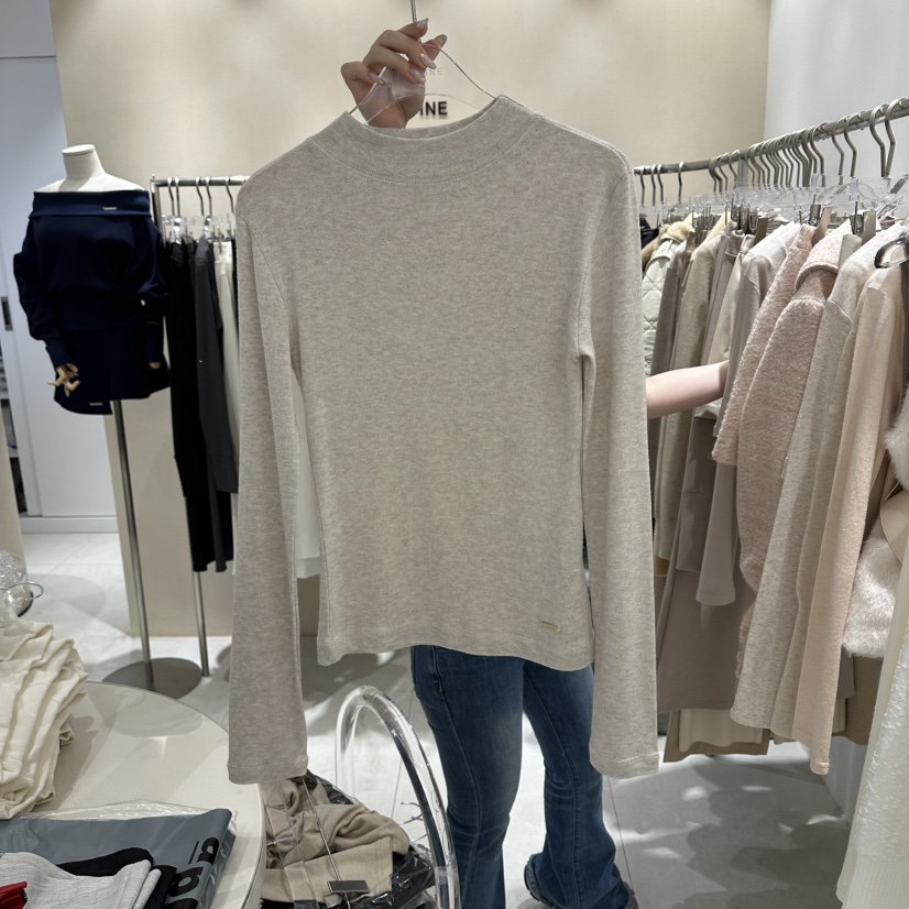 LAFFINE-P東大門實拍女士新款休閑人氣職業時尚長袖T恤羊毛LAFFINE-P長袖T恤圖色3