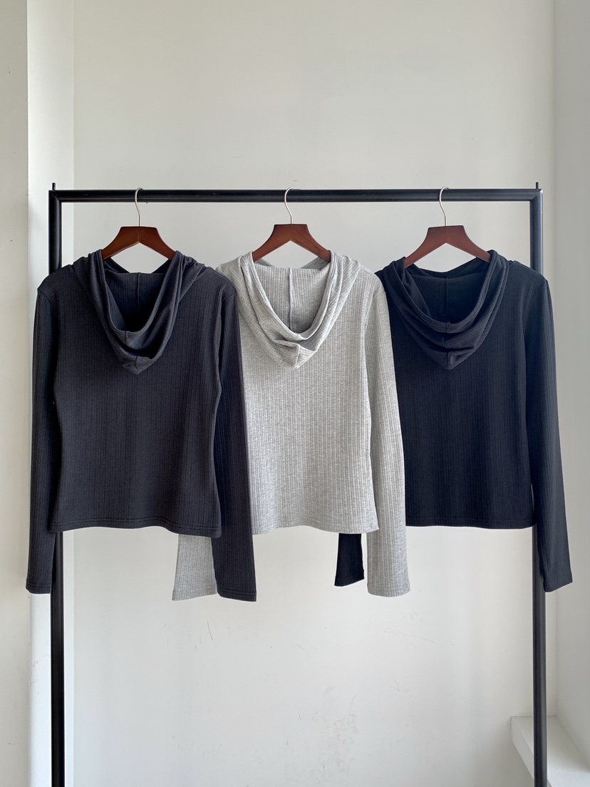 DAVICHI/D.SECOND東大門實拍女裝新品26春夏T恤連帽衫高領DAVICHI/D.SECONDT恤