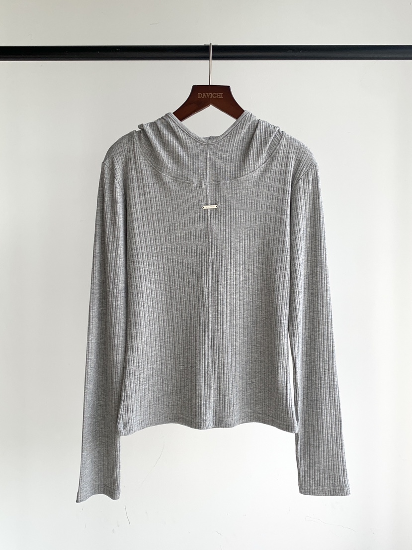 DAVICHI/D.SECOND東大門實拍女裝新品26春夏T恤連帽衫高領DAVICHI/D.SECONDT恤圖色1