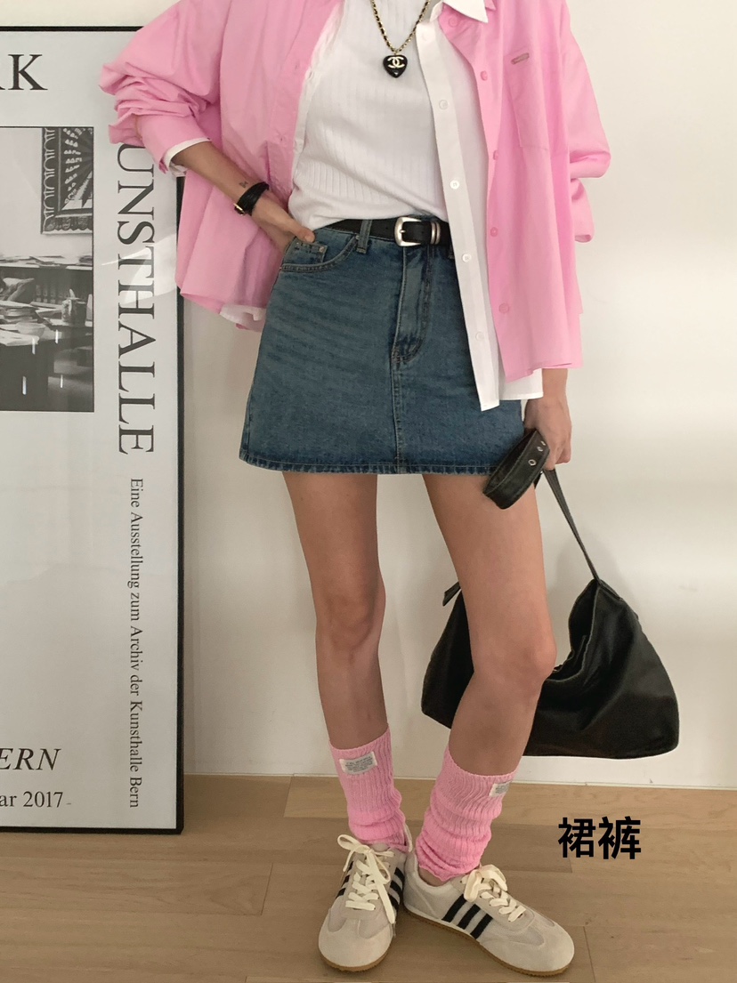 DAVICHI/D.SECOND東大門直郵女裝新品時尚裙褲含隨機腰帶DAVICHI/D.SECOND裙褲