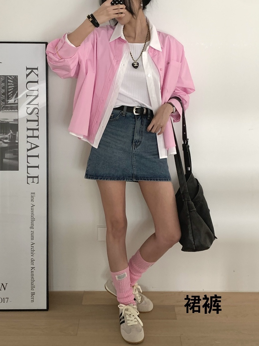 DAVICHI/D.SECOND東大門直郵女裝新品時尚裙褲含隨機腰帶DAVICHI/D.SECOND裙褲