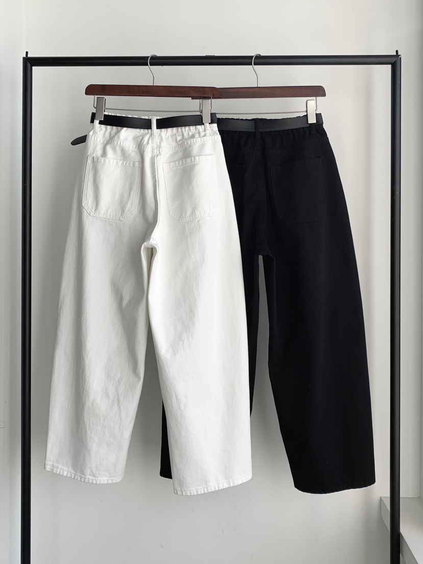 DAVICHI/D.SECOND東大門實拍女裝新品人氣休閑褲含隨機腰帶棉質DAVICHI/D.SECOND休閑褲