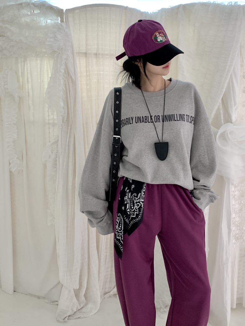 DAVICHI/D.SECOND韓國代購女裝新款休閑人氣時尚26春夏衛衣DAVICHI/D.SECOND衛衣