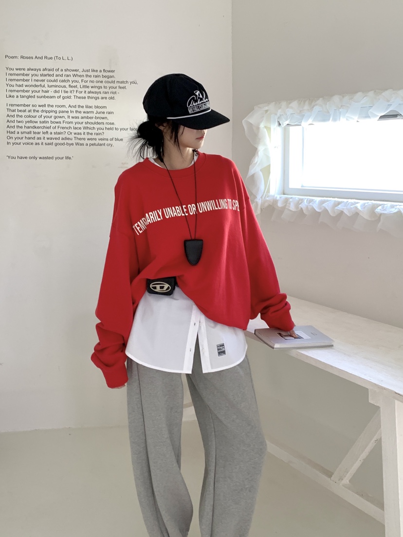 DAVICHI/D.SECOND韓國代購女裝新款休閑人氣時尚26春夏衛衣DAVICHI/D.SECOND衛衣