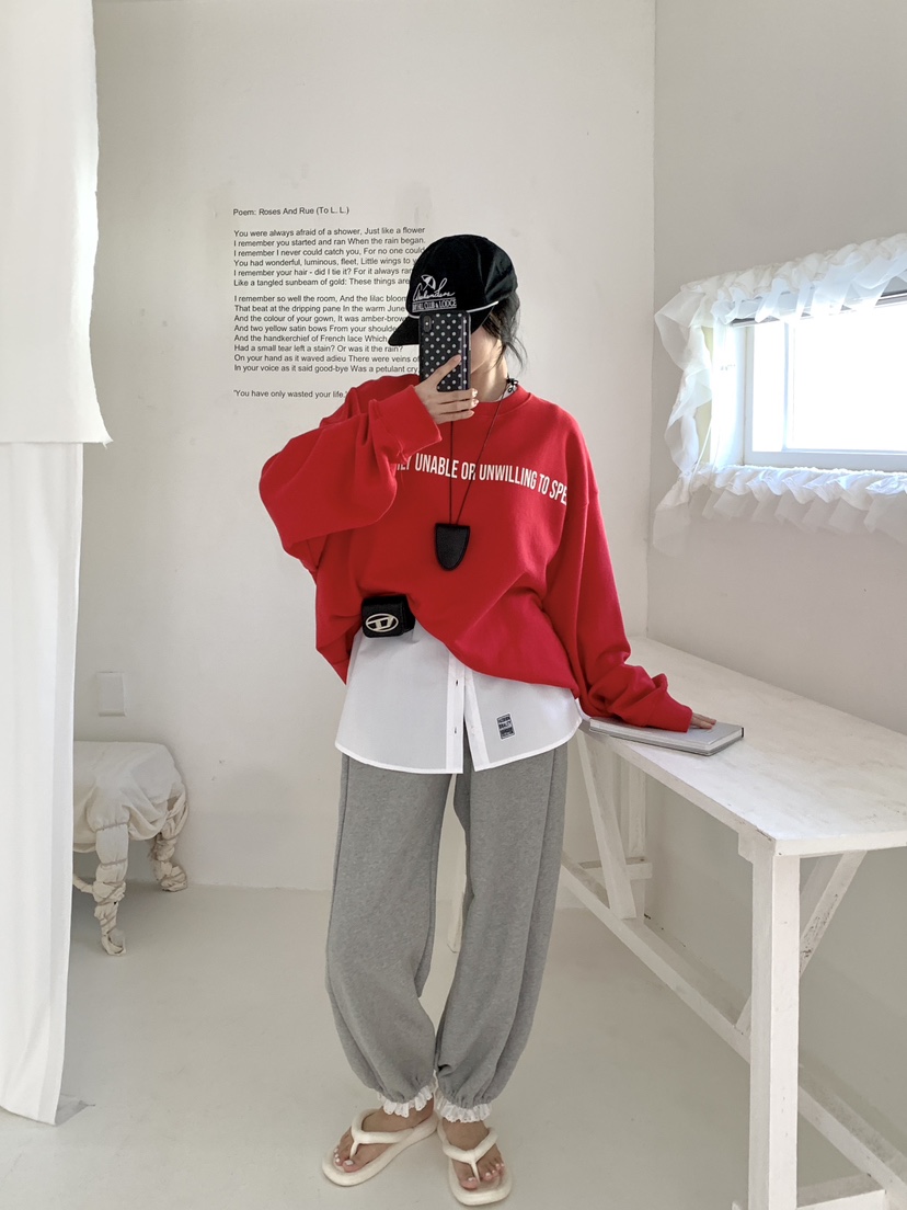 DAVICHI/D.SECOND韓國代購女裝新款休閑人氣時尚26春夏衛衣DAVICHI/D.SECOND衛衣