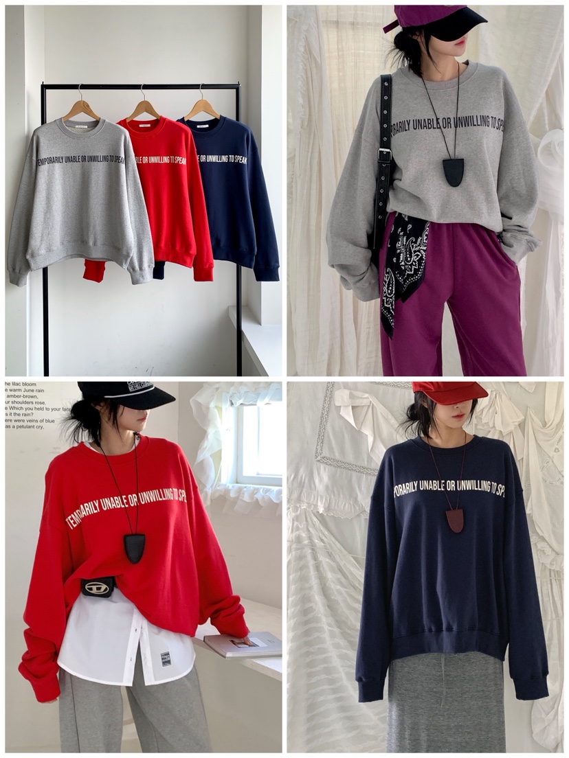 DAVICHI/D.SECOND韓國代購女裝新款休閑人氣時尚26春夏衛衣DAVICHI/D.SECOND衛衣