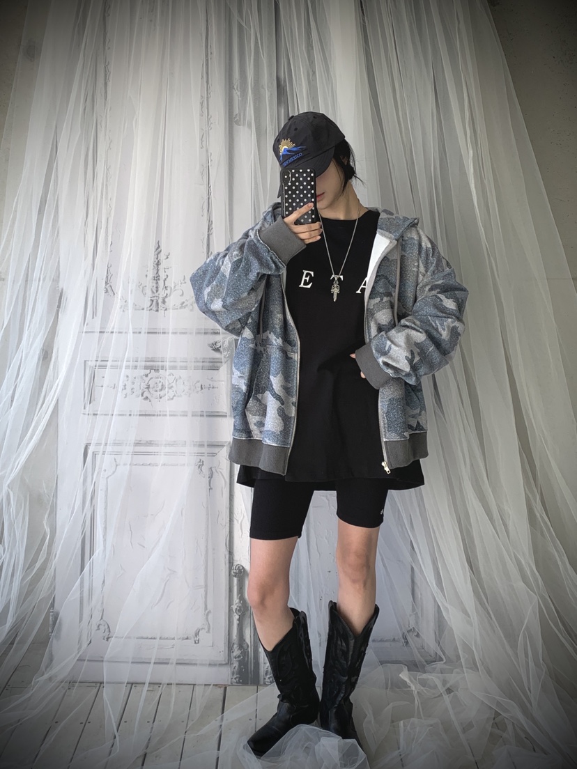 DAVICHI/D.SECOND東大門實拍女裝新款推薦職業夾克迷彩DAVICHI/D.SECOND夾克