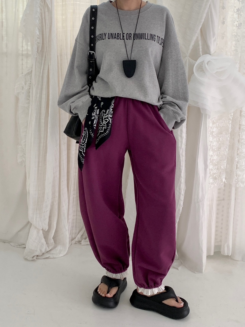 DAVICHI/D.SECOND東大門代購女裝新款推薦人氣熱賣休閑褲DAVICHI/D.SECOND休閑褲