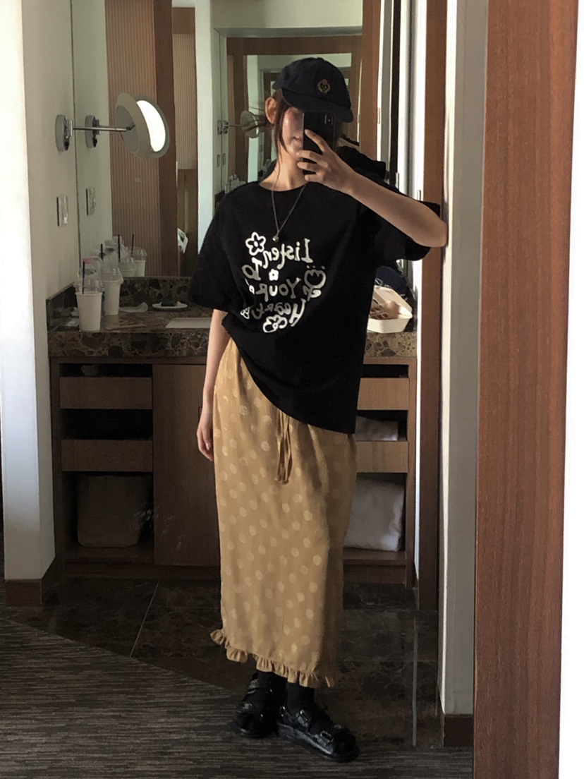 ONDO-P韓國代購女裝新品時尚職業推薦休閑熱賣26春夏T恤花朵ONDO-PT恤