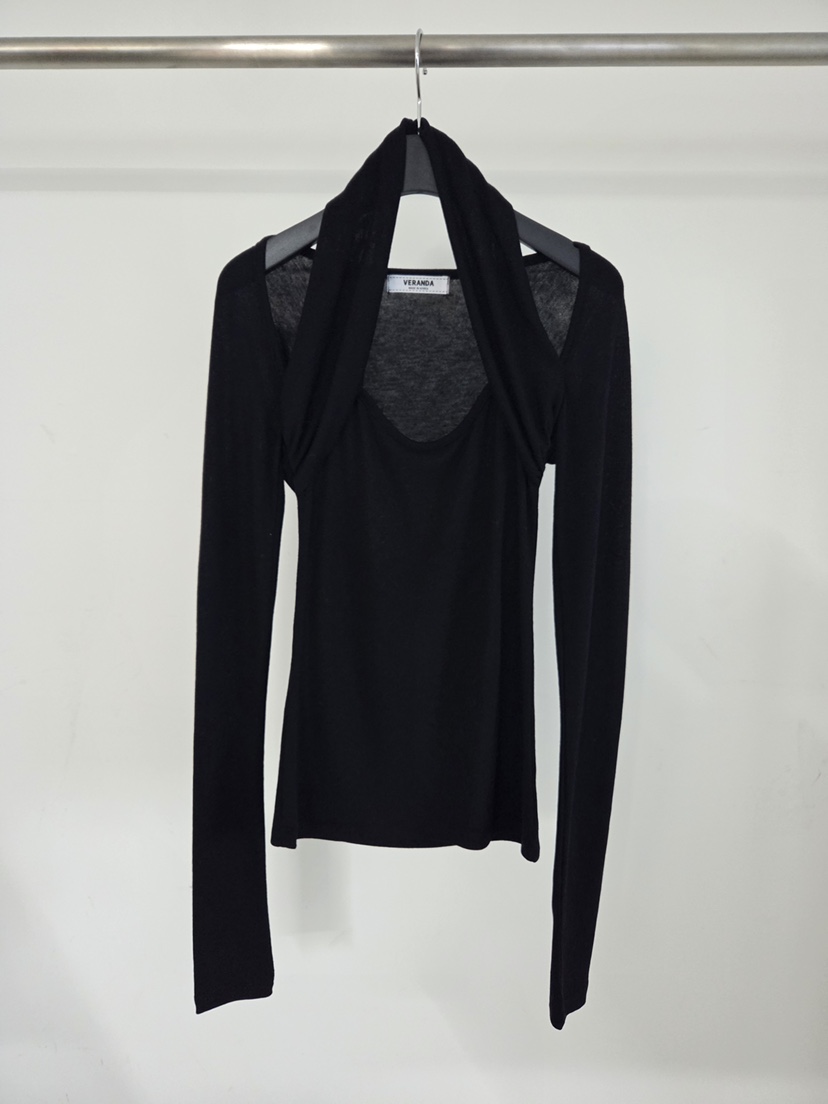 VERANDA韓國直郵女裝新款職業推薦人氣時尚26春夏長袖T恤VERANDA長袖T恤圖色1