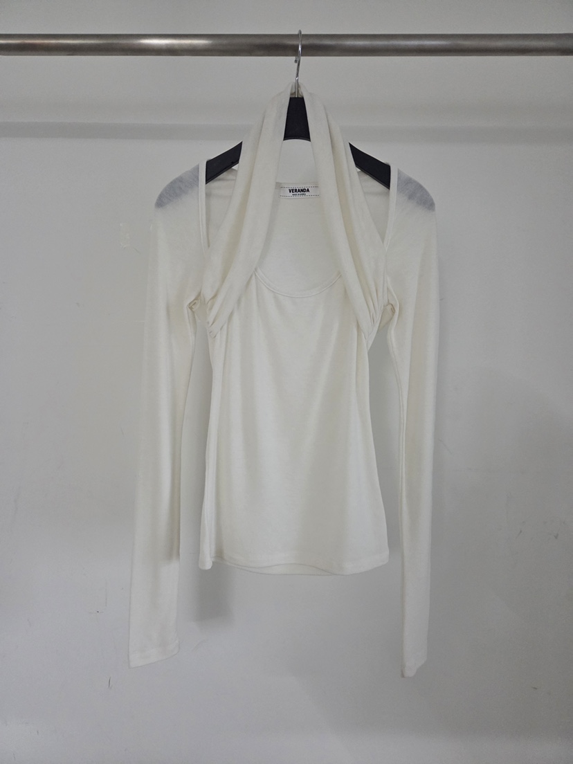 VERANDA韓國直郵女裝新款職業推薦人氣時尚26春夏長袖T恤VERANDA長袖T恤圖色2