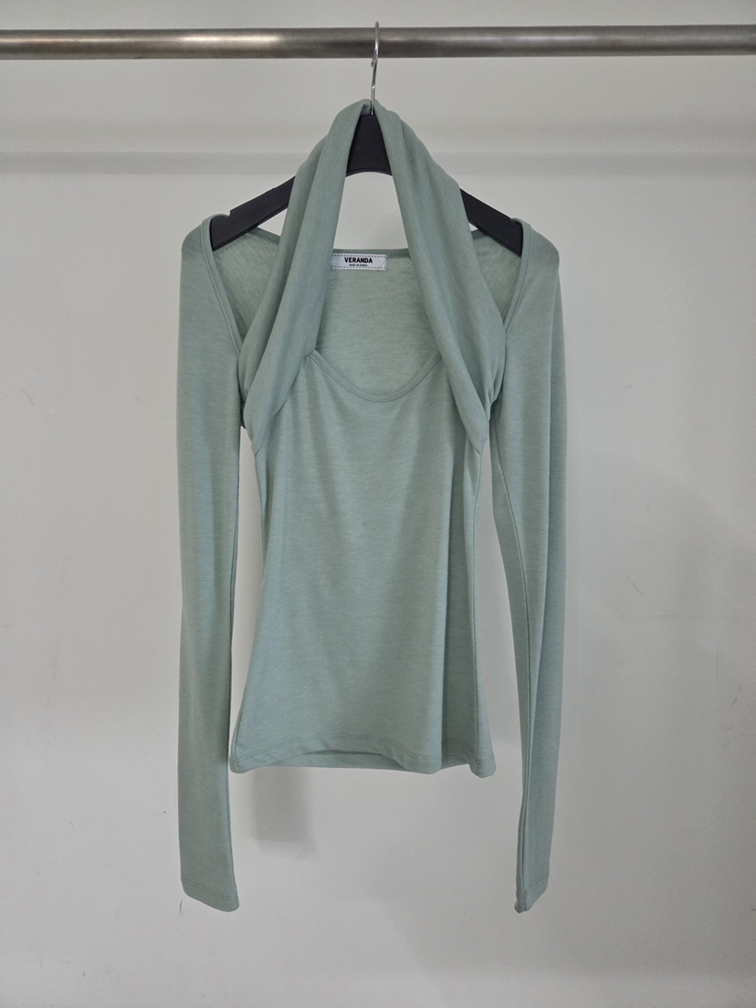 VERANDA韓國直郵女裝新款職業推薦人氣時尚26春夏長袖T恤VERANDA長袖T恤圖色3