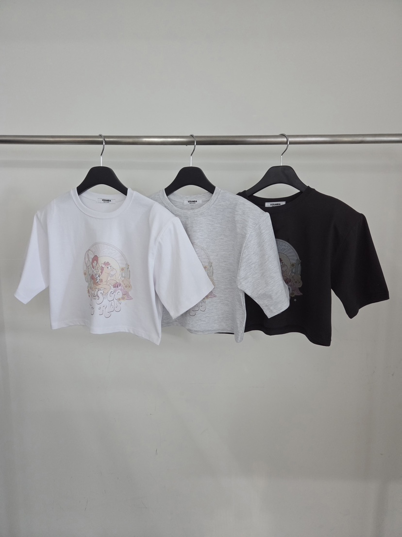 VERANDA東大門直郵女裝新款熱賣真品時尚人氣職業休閑T恤VERANDAT恤