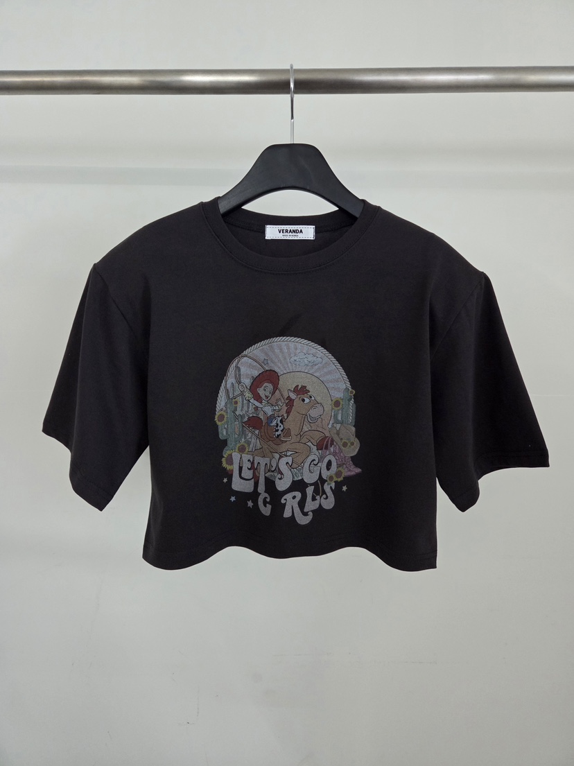 VERANDA東大門直郵女裝新款熱賣真品時尚人氣職業休閑T恤VERANDAT恤圖色3