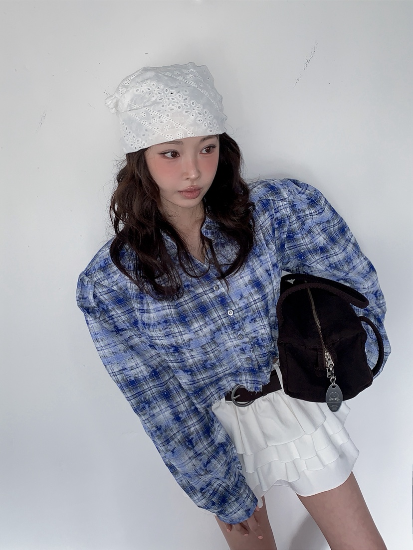 VERANDA韓國代購女裝新品26春夏休閑熱賣職業人氣襯衫蕾絲衫VERANDA襯衫/蕾絲衫