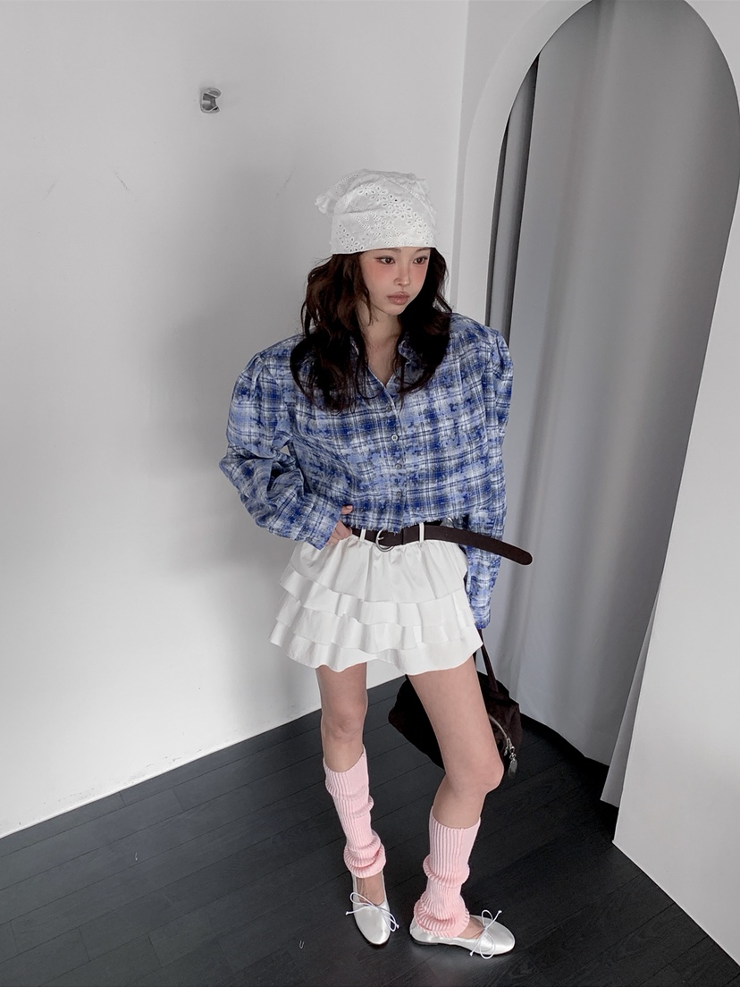 VERANDA韓國代購女裝新品26春夏休閑熱賣職業人氣襯衫蕾絲衫VERANDA襯衫/蕾絲衫