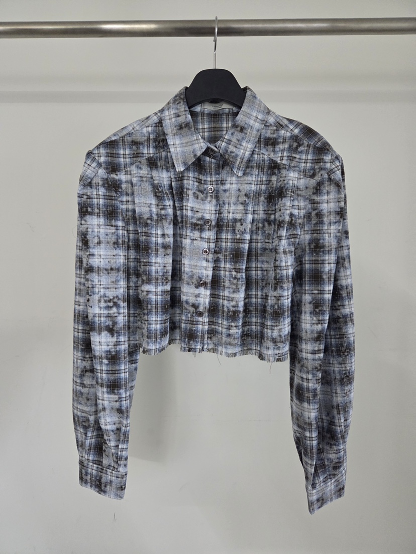 VERANDA韓國代購女裝新品26春夏休閑熱賣職業人氣襯衫蕾絲衫VERANDA襯衫/蕾絲衫圖色1