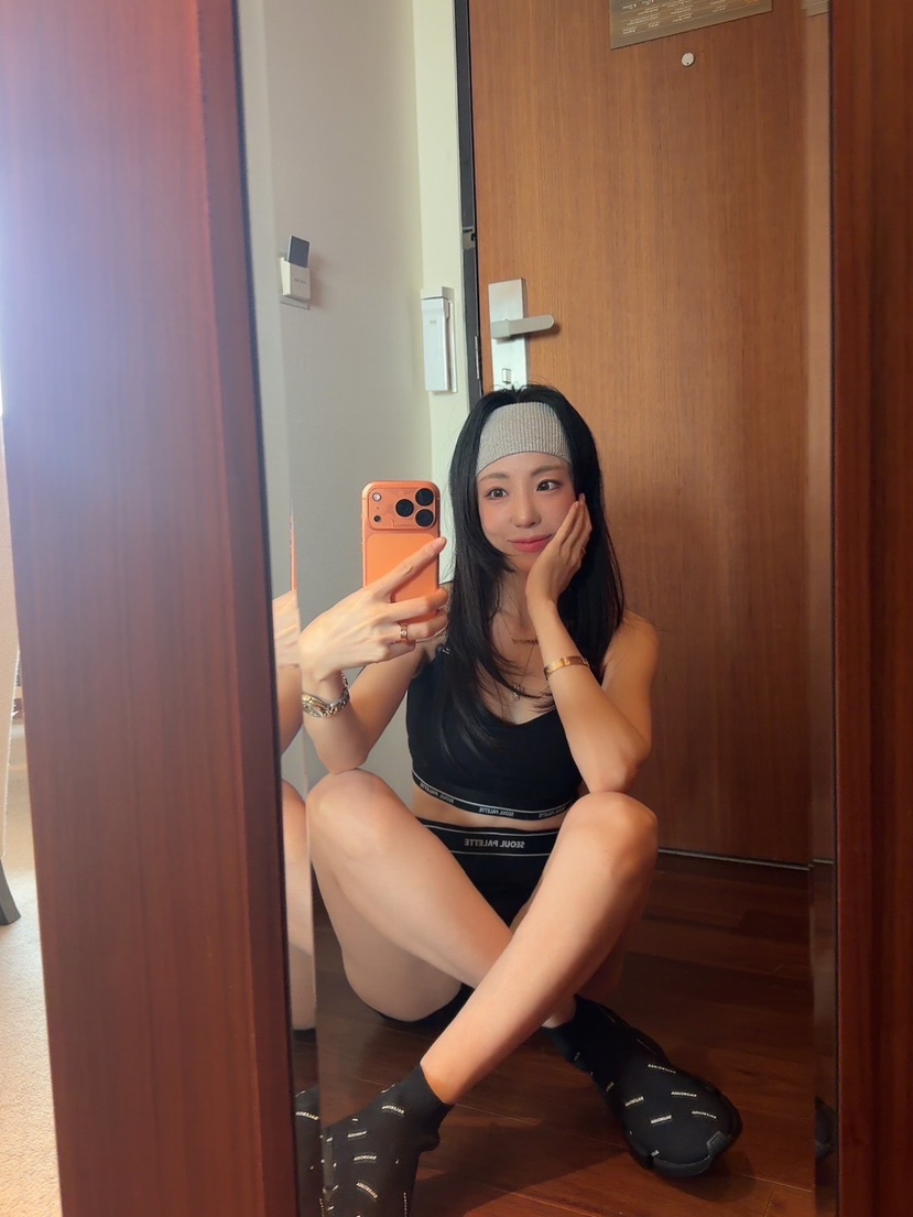 PALETTE-Q韓國直郵女士新款推薦26春夏打底褲鯊魚褲緊身褲PALETTE-Q打底褲/鯊魚褲