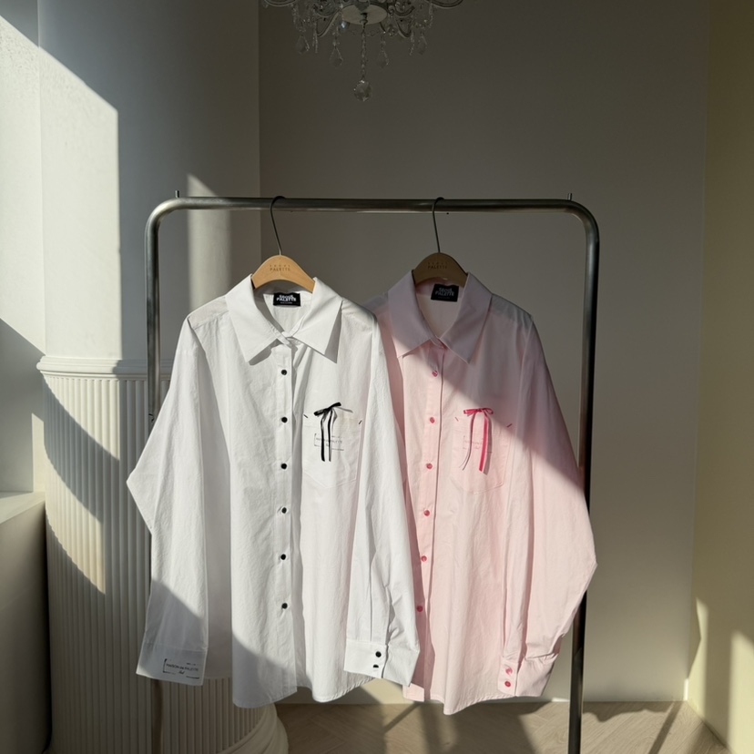 PALETTE-Q韓國代購女裝新品26春夏真品休閑時尚襯衫蕾絲衫PALETTE-Q襯衫/蕾絲衫