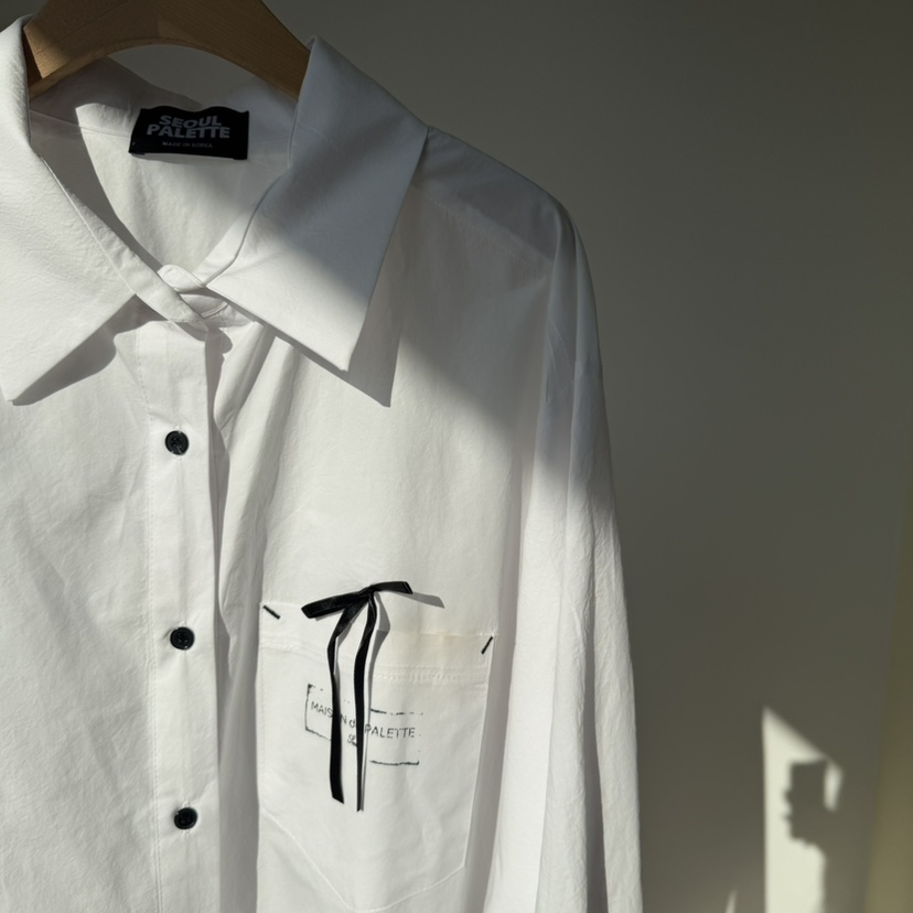 PALETTE-Q韓國代購女裝新品26春夏真品休閑時尚襯衫蕾絲衫PALETTE-Q襯衫/蕾絲衫