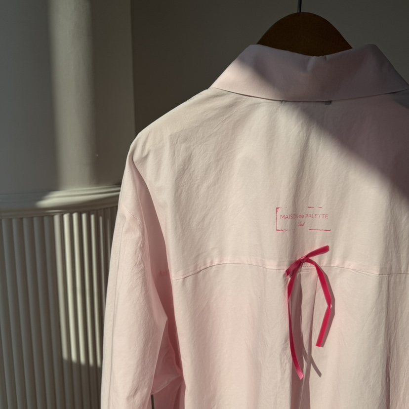 PALETTE-Q韓國代購女裝新品26春夏真品休閑時尚襯衫蕾絲衫PALETTE-Q襯衫/蕾絲衫