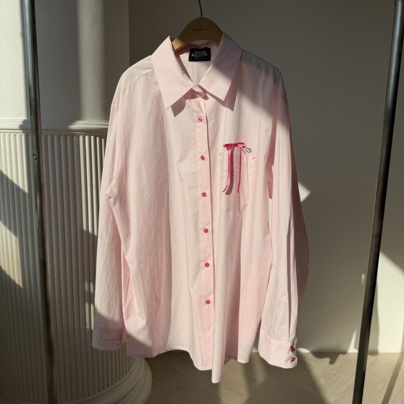 PALETTE-Q韓國代購女裝新品26春夏真品休閑時尚襯衫蕾絲衫PALETTE-Q襯衫/蕾絲衫圖色1